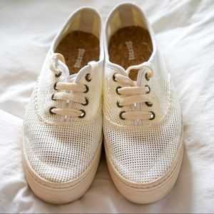 Soludos white / cream mesh sneakers size 8